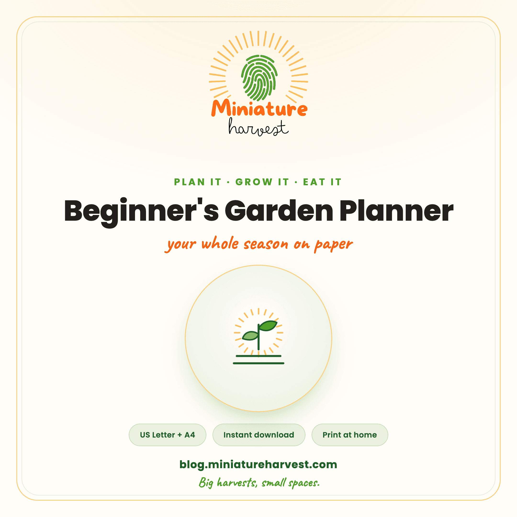 Beginner's Garden Planner